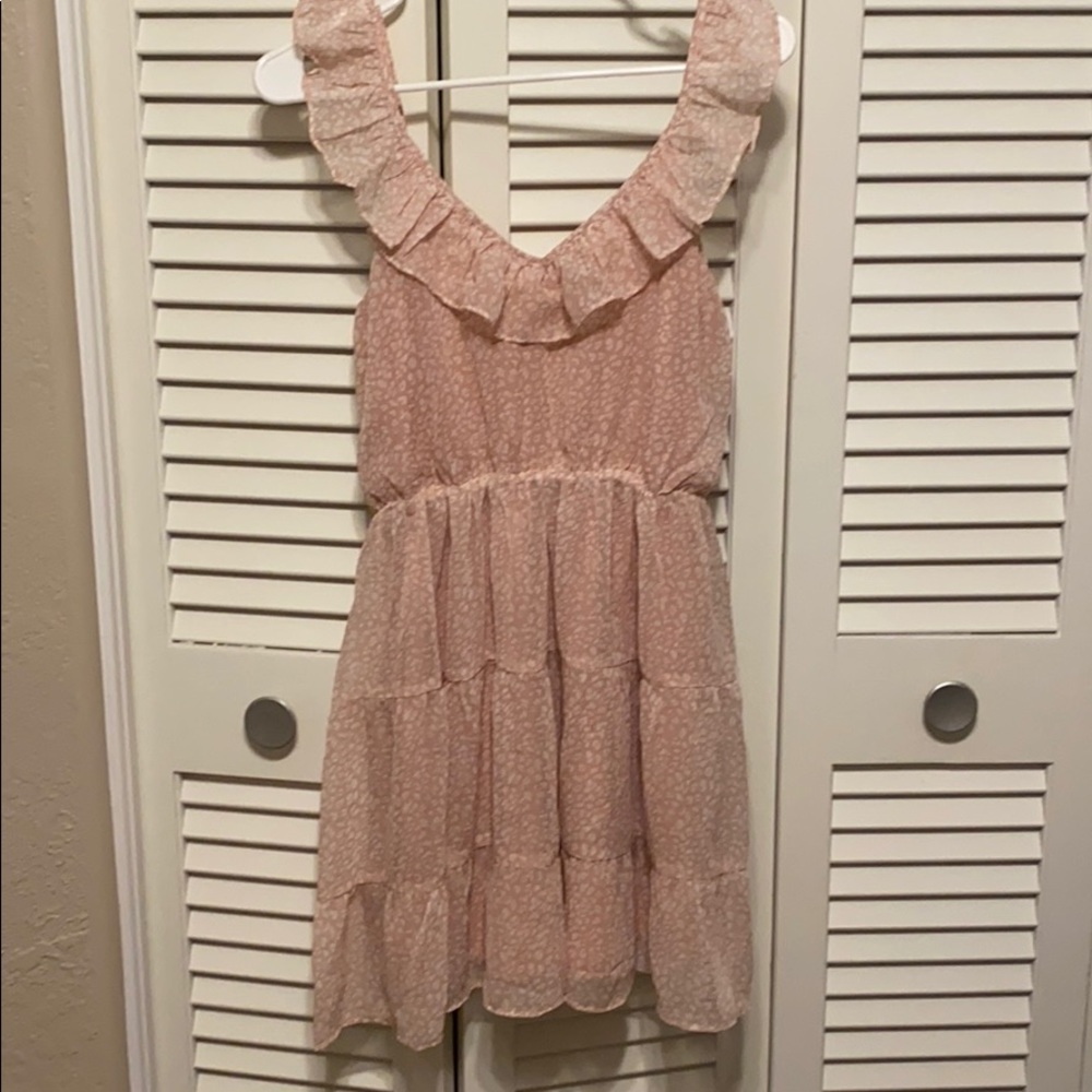 Pink lily dress